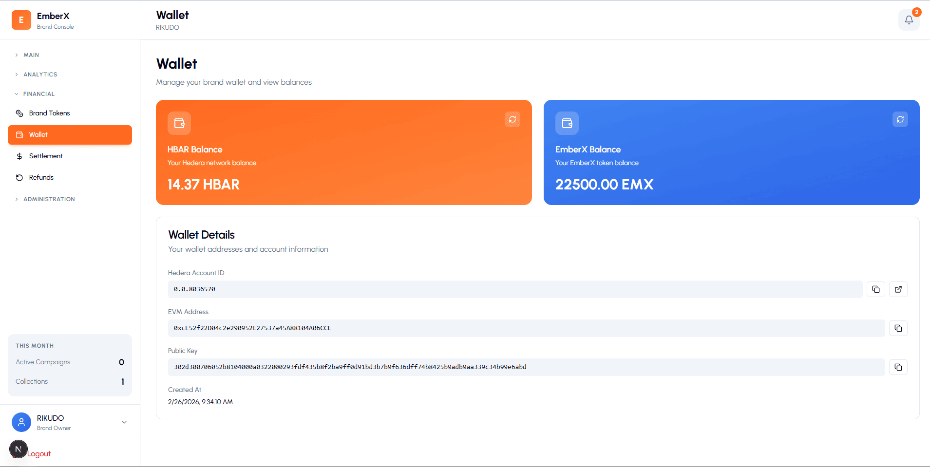 Brand Tokens & Wallet